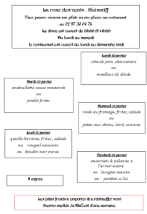 19 au 26 janvier - Quimper Brest