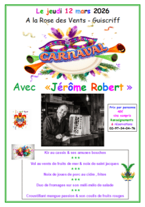 jeudi 12 mars carnaval jerome robert - Quimper Brest