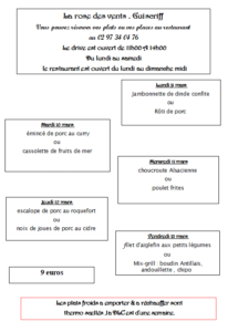 du 9 au 13 mars - Quimper Brest