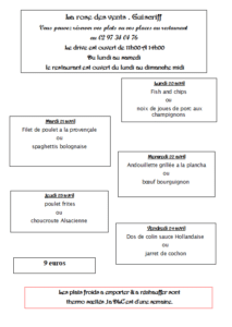 du 20 au 24 avril - Quimper Brest