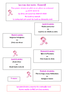 Menus du 26 au 30 octobre 2 - Quimper Brest